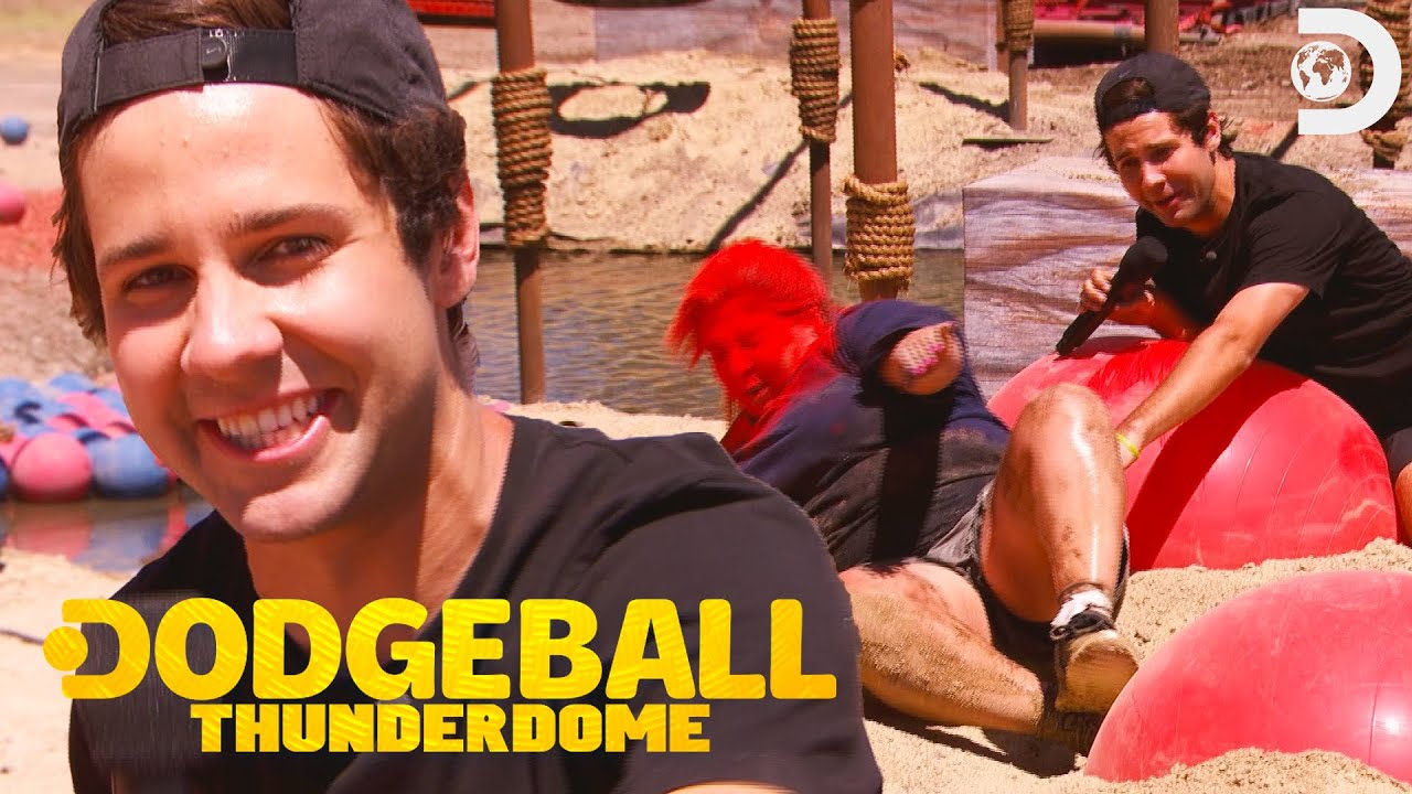 David Dobrik’s Vlog Squad Get Blasted on the Dodgeball Thunderdome Course